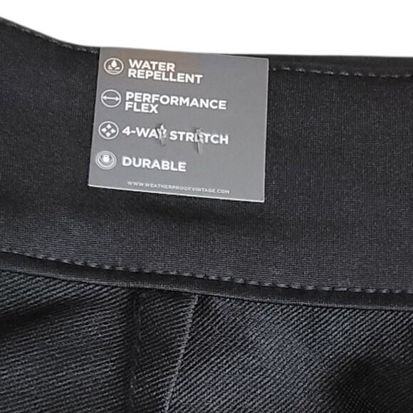 Weatherproof Comfort Stretch Performance Black Flex Waist Slim Fit Pants XXL - Picture 6 of 8